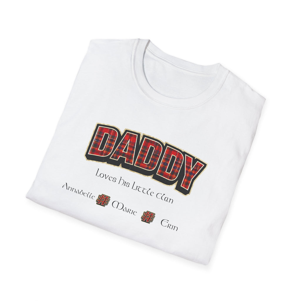 Daddy Plaid Father’s Day T-Shirt — 'Daddy Loves You More Than Coffee' Graphic Tee