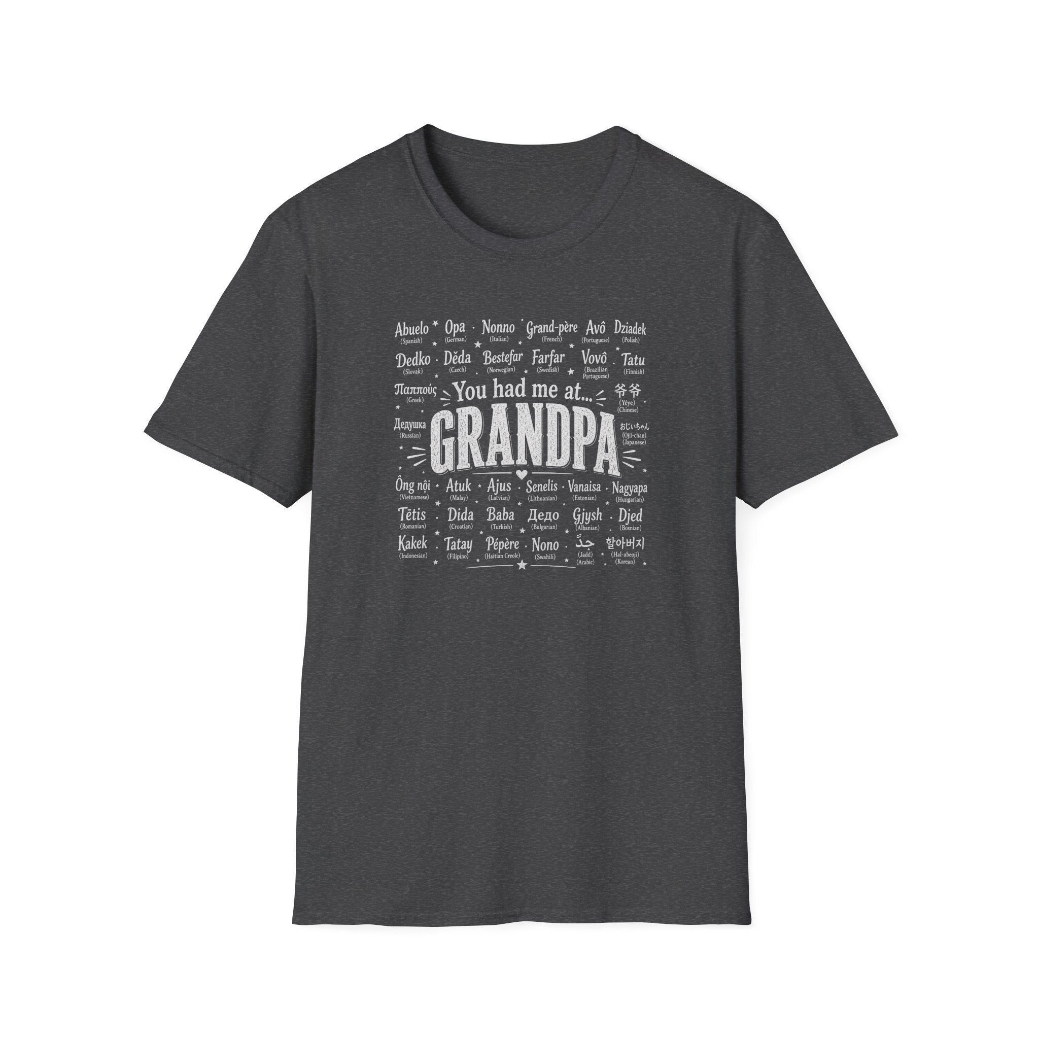 You Had Me at Grandpa T-Shirt — Retro Family Name Gift for Grandfathers