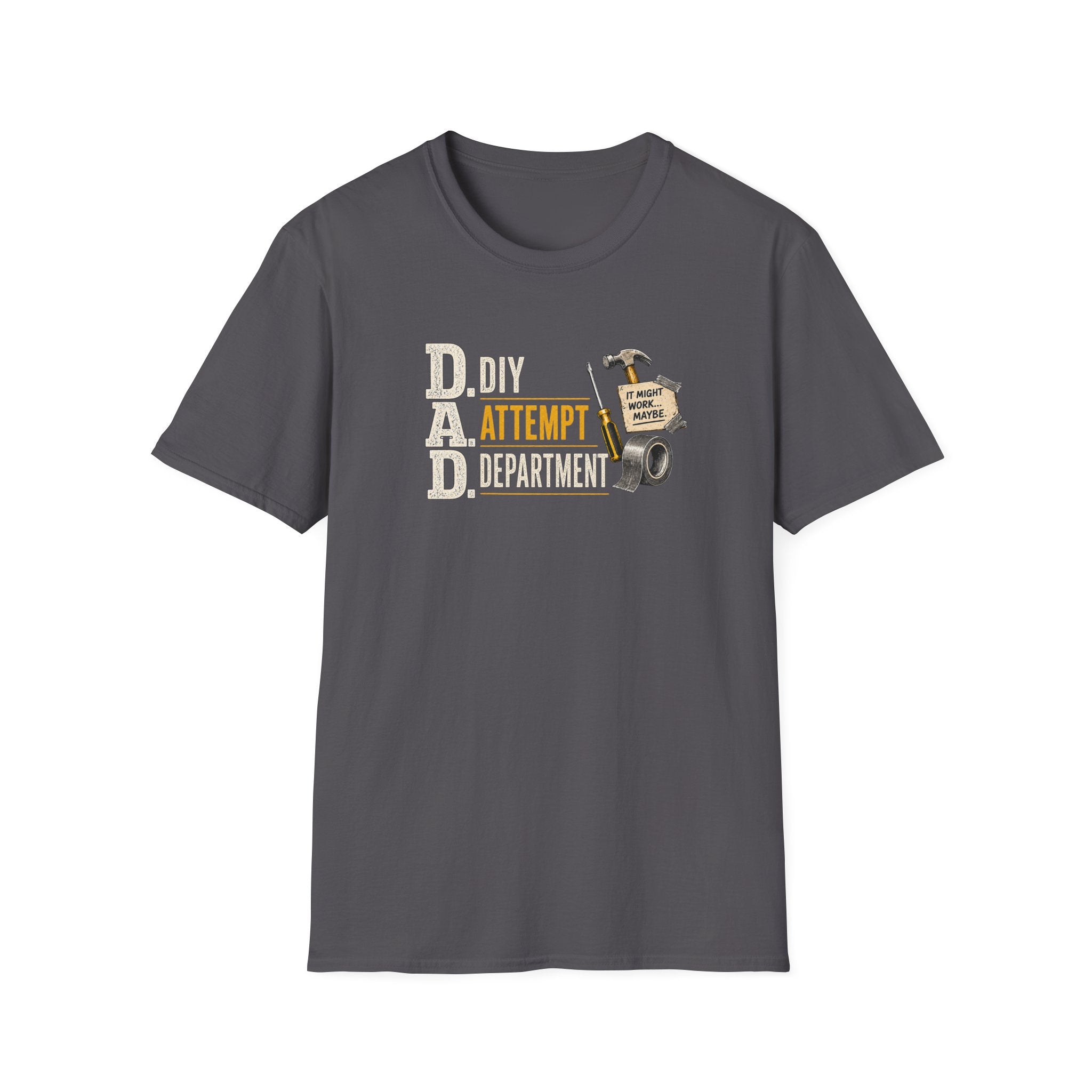 T-Shirt — "DAD: DIY Attempt Department" Funny Father’s Day Tool Shirt