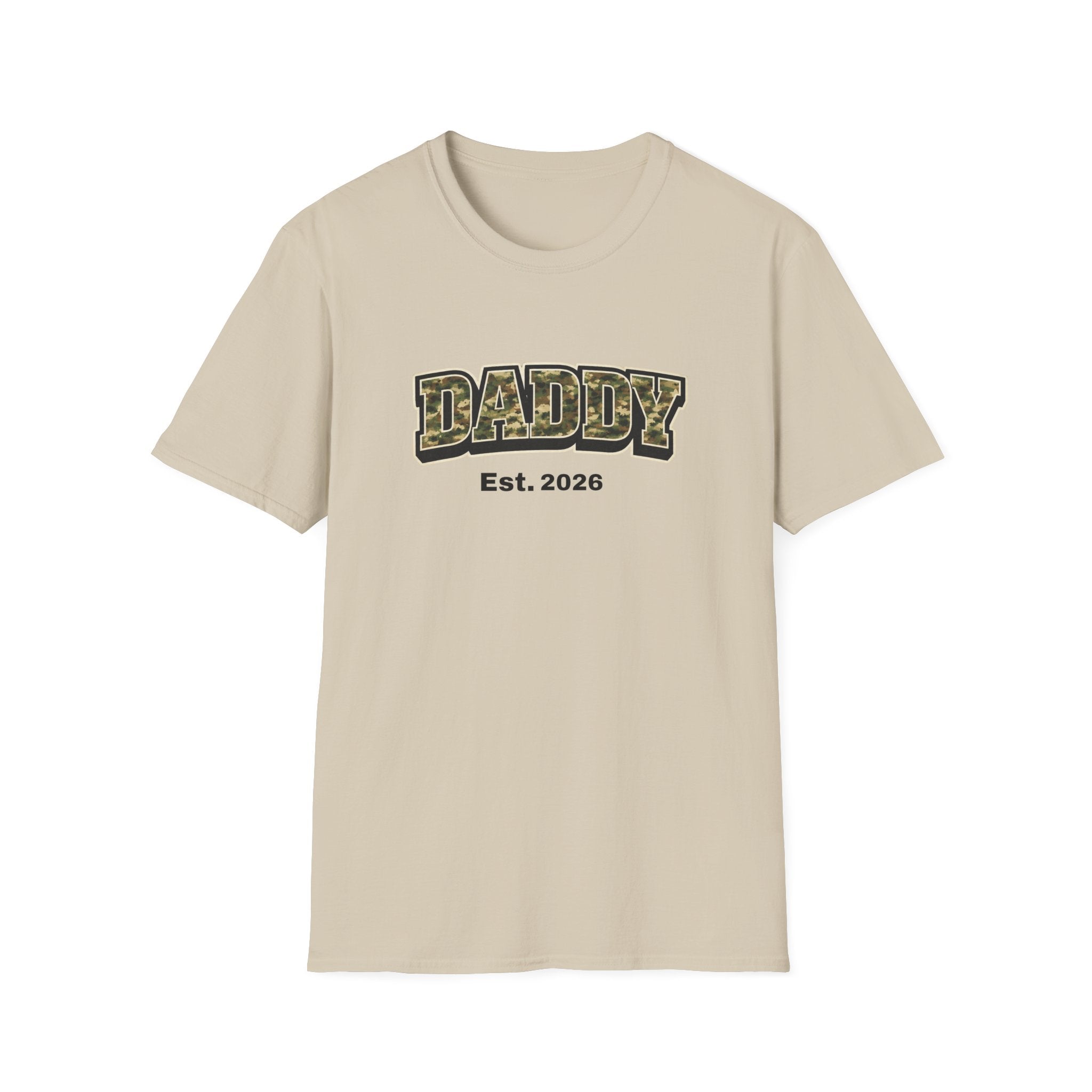 Daddy Est. 2026 Camo T-Shirt — New Dad Gift