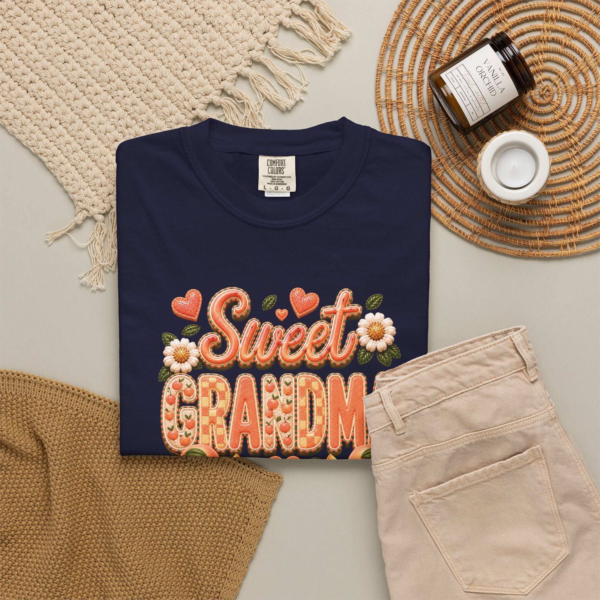 Sweet GRANDMA Peach Tee