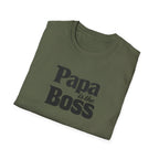 T-Shirt — "Papa is the Boss" Funny Father's Day Tee