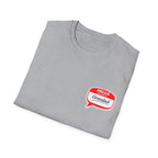 Grandad Name Badge T-Shirt — "Hello, Grandad!" Chest Logo