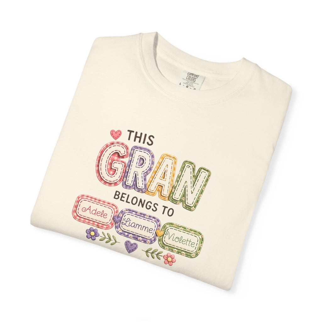 Gran Belongs To T-Shirt — Personalized "This Gran Belongs To" Family Names Tee