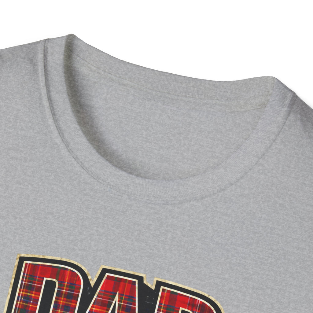 Dad Plaid Design T-Shirt – Rustic Father’s Day Gift