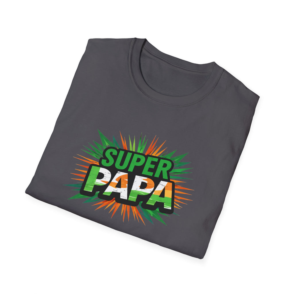 Super Papa Ireland Flag/Irish themed T-Shirt – Comic-Style Father’s Day Tee