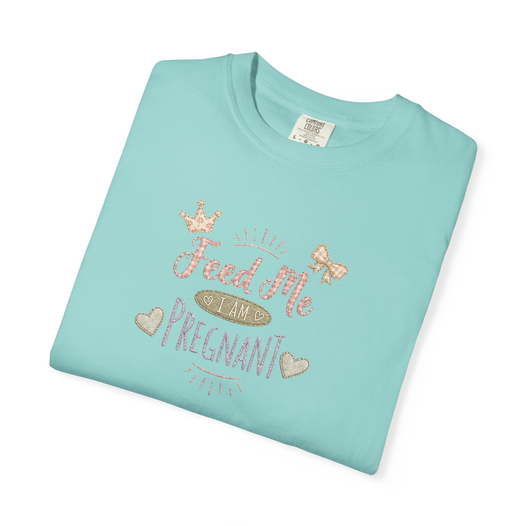 Pregnant 'Feed Me' Tee — Maternity Pregnancy Humor T-Shirt