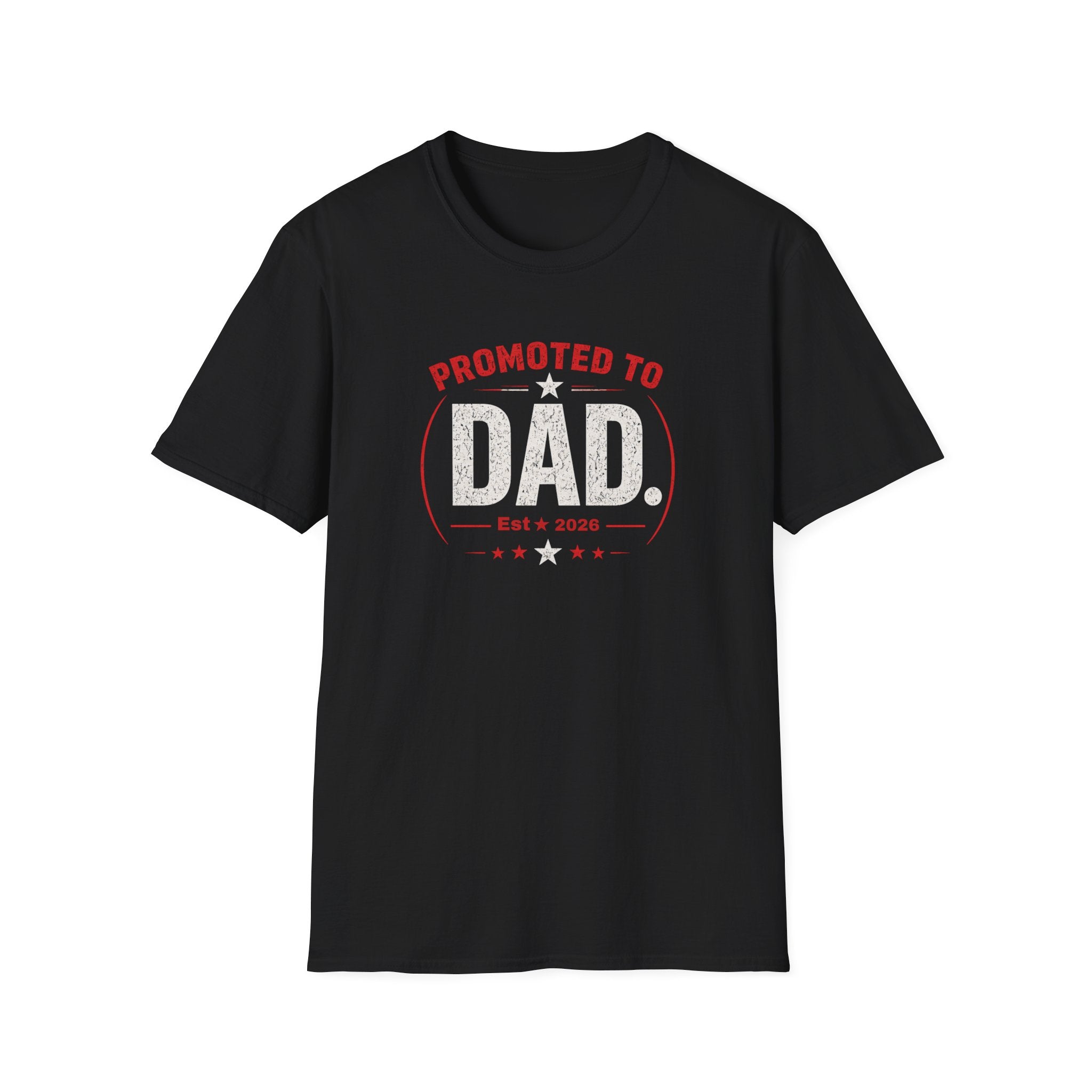 Promoted to Dad T-Shirt — New Dad Announcement Gift, Father’s Day Tee