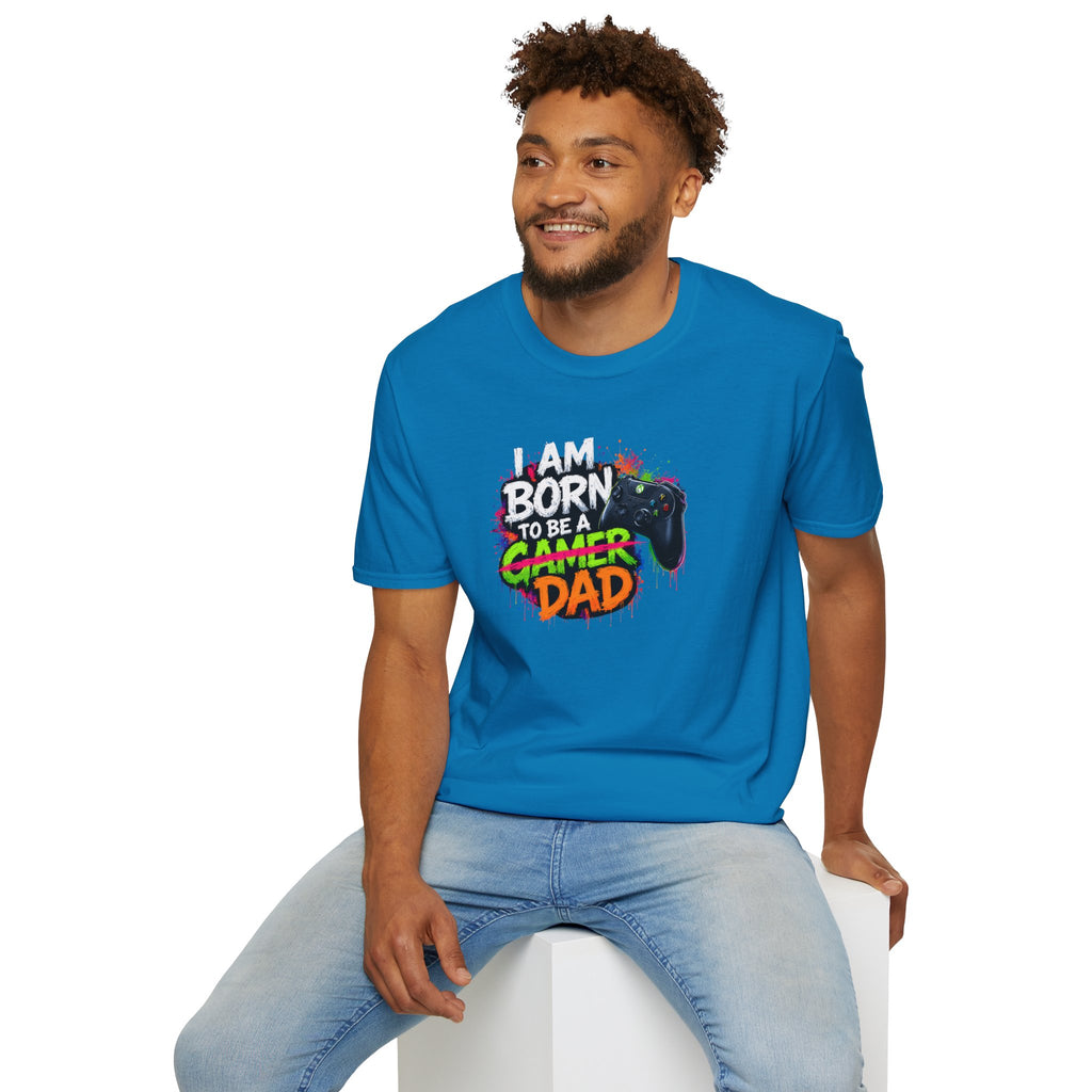 "I Am Born To Be A Gamer Dad" T‑Shirt