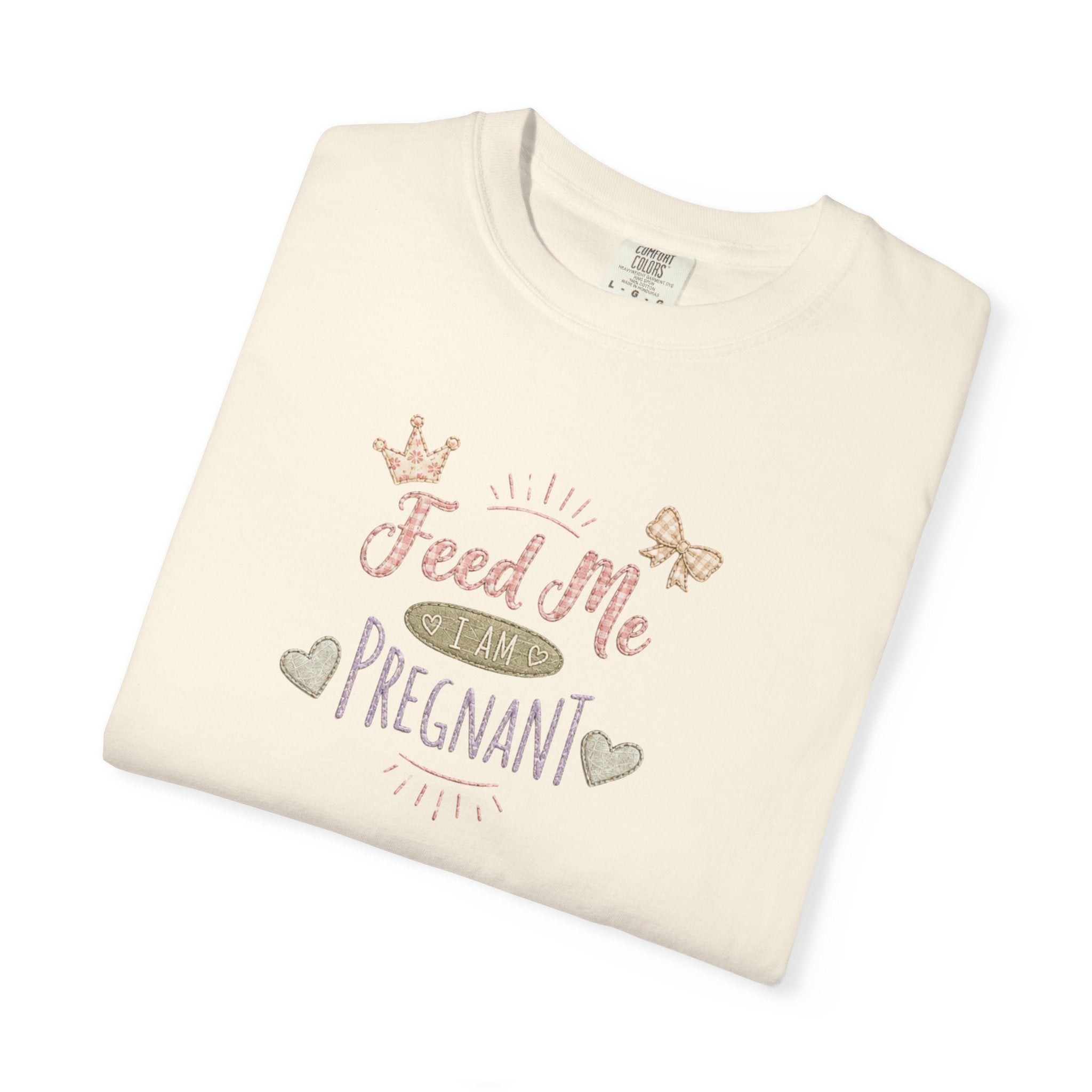 Pregnant 'Feed Me' Tee — Maternity Pregnancy Humor T-Shirt