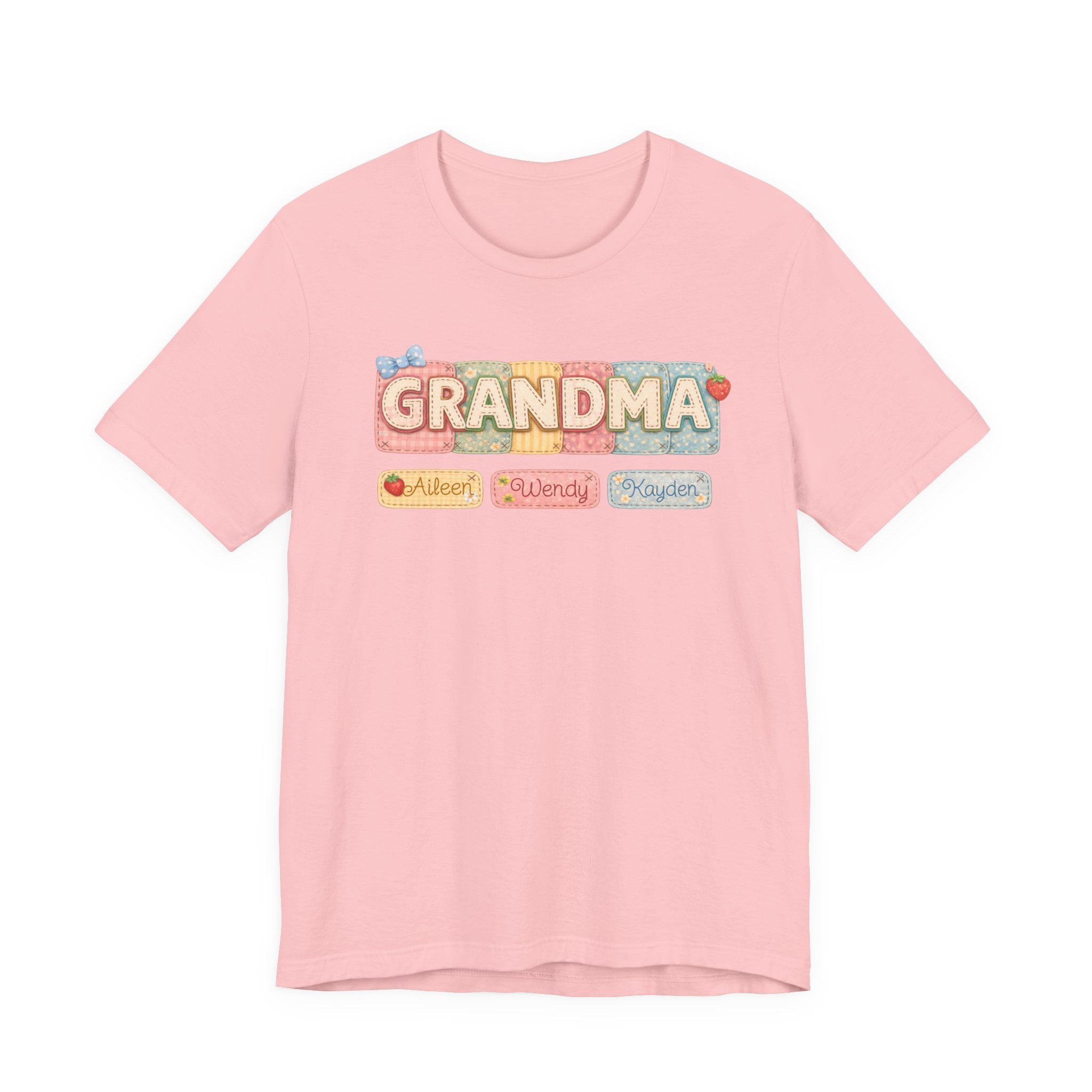 Grandma Floral Retro Tee — "Grandma" Names Design (Aileen • Wendy • Peyton)