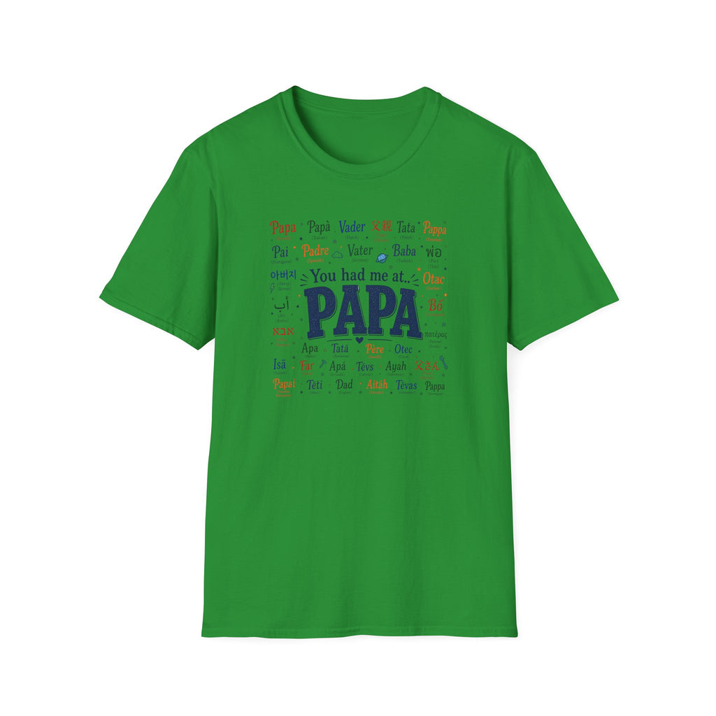 Papa Word Cloud T-Shirt — 'You had me at PAPA' Father's Day Gift