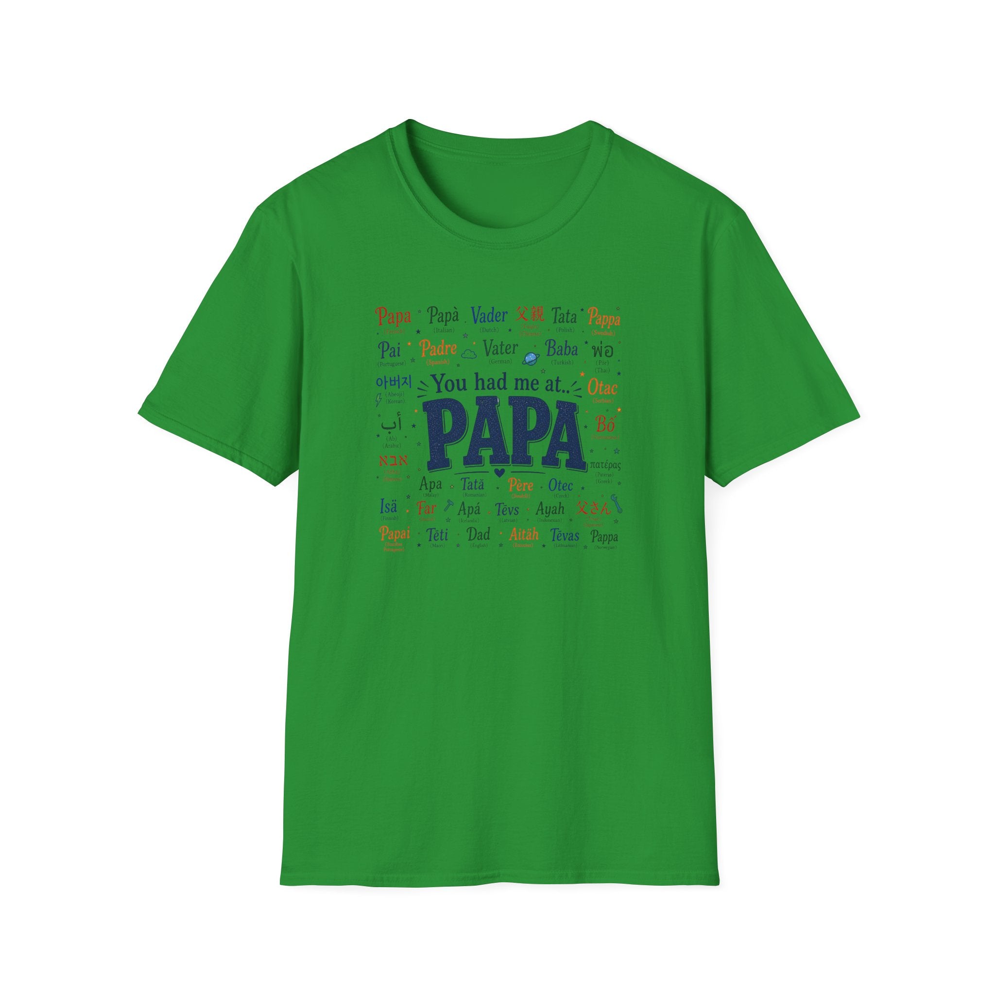 Papa Word Cloud T-Shirt — 'You had me at PAPA' Father's Day Gift