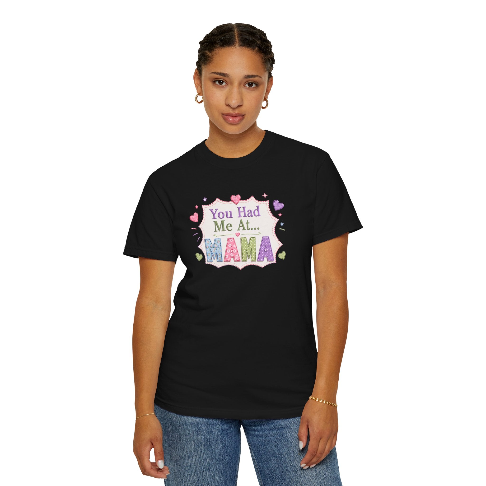 You Had Me At Mama T-Shirt — Cute Pastel Mom Graphic Tee for Mother's Day