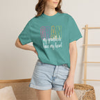 T-Shirt — "Gran my grandkids have my heart" Pastel Graphic Grandma Tee