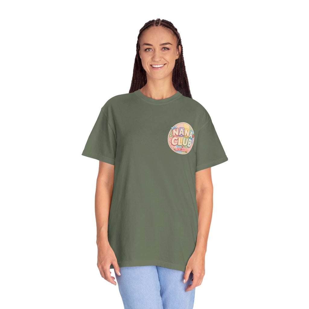 Nana Club T-Shirt — Retro Rainbow Badge Graphic
