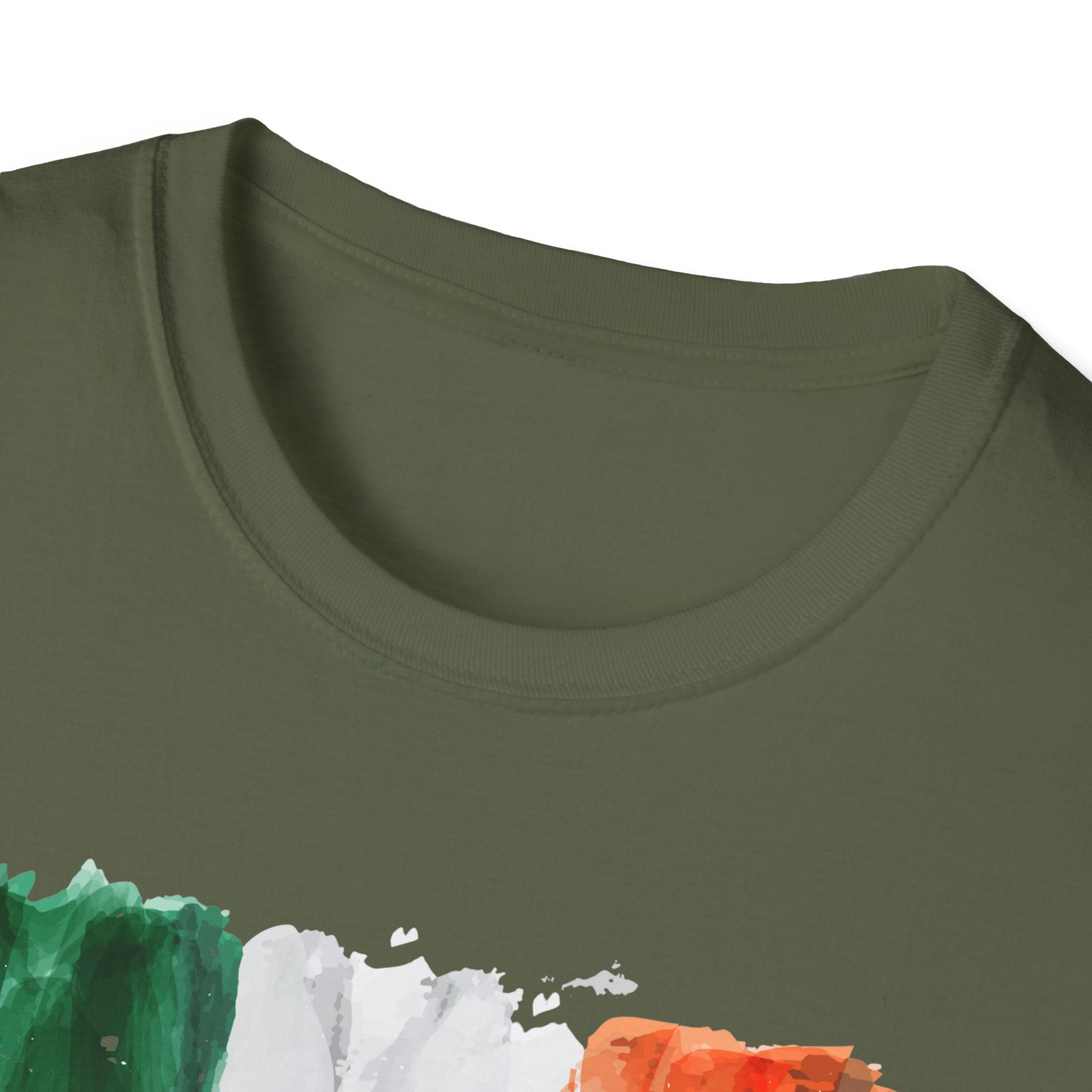 Made in Ireland T-Shirt — Watercolor Irish Flag Tee