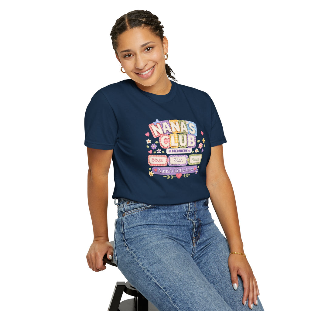 Nana's Club T-Shirt — 'Nana's Little Loves' Cute Floral Grandma Tee