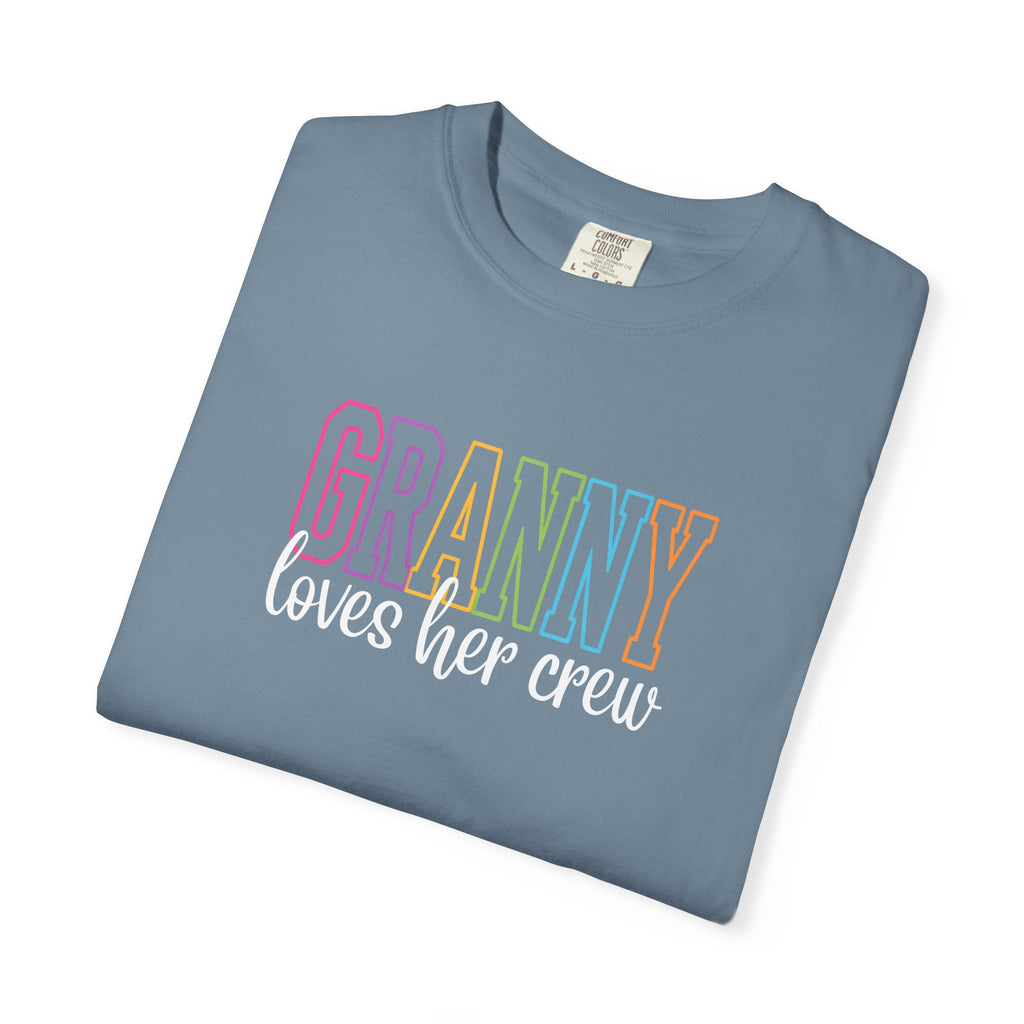 Grandma Loves Her Crew T‑Shirt — Pastel Family Grandma Tee