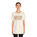 Nana Baby Blocks Tee — Personalized Grandmother Name Shirt