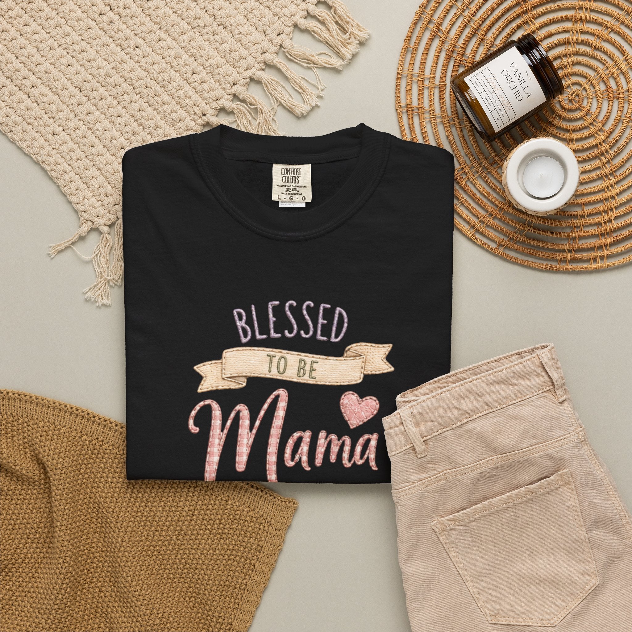 Blessed to Be Mama T-Shirt — Cute Mom Pregnancy Announcement Tee