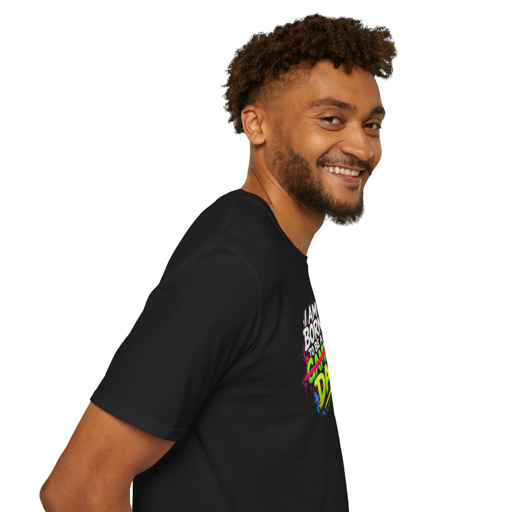 "I Am Born To Be A Gamer Dad" Neon T‑Shirt