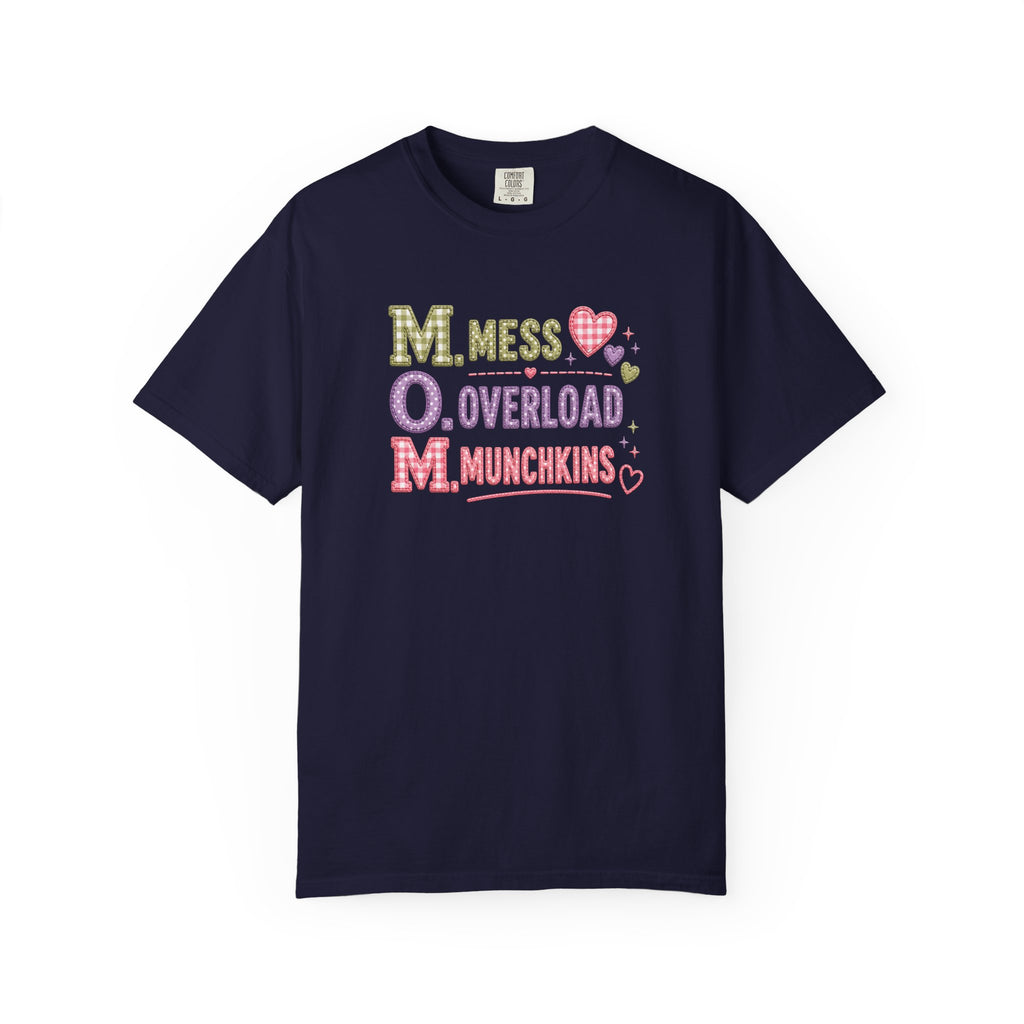 M.O.M. Graphic T-Shirt — "Mess Overload Munchkins" Cute Mom Tee