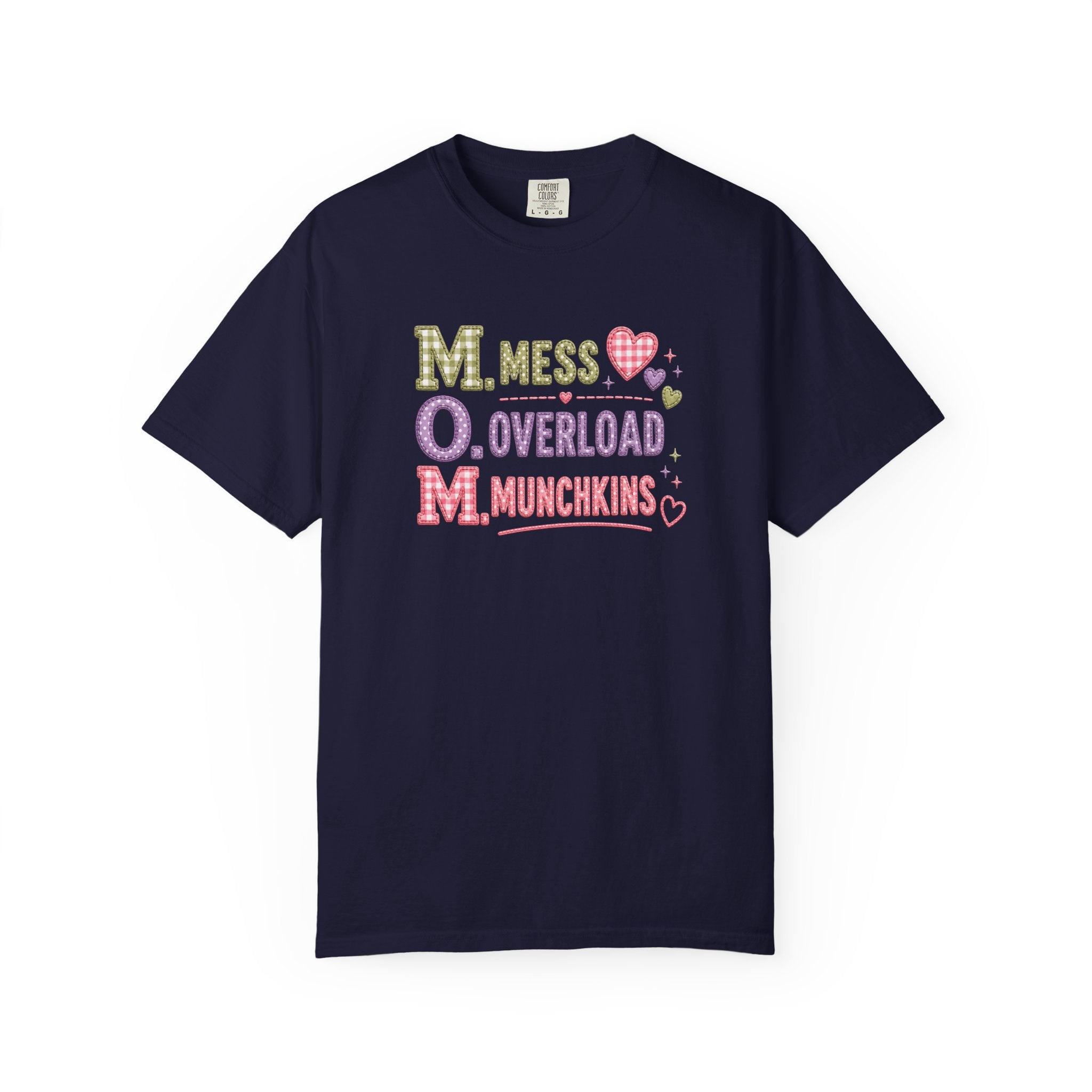 M.O.M. Graphic T-Shirt — "Mess Overload Munchkins" Cute Mom Tee