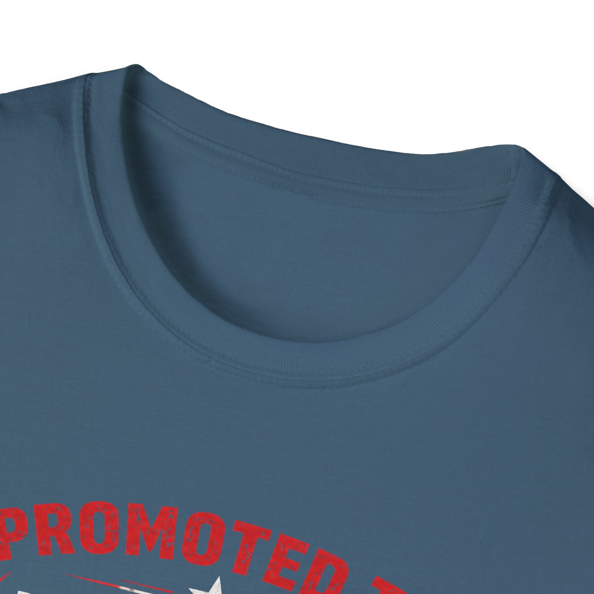 Promoted to Dad T-Shirt — New Dad Announcement Gift, Father’s Day Tee