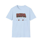 Papa Plaid T-Shirt – "Papa Loves his Little Clan" Grandfather Gift for Father's Day