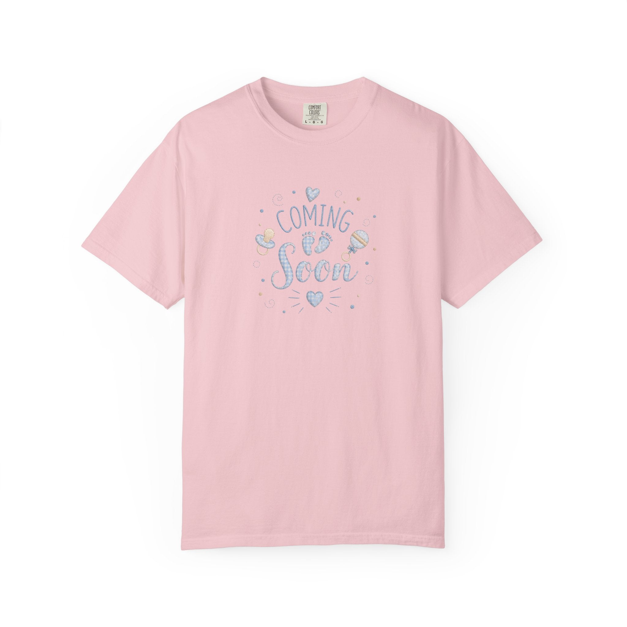 Coming Soon Baby T-Shirt — Gender Reveal Pregnancy Announcement Tee