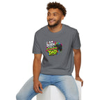 "I Am Born To Be A Gamer Dad" Neon T‑Shirt