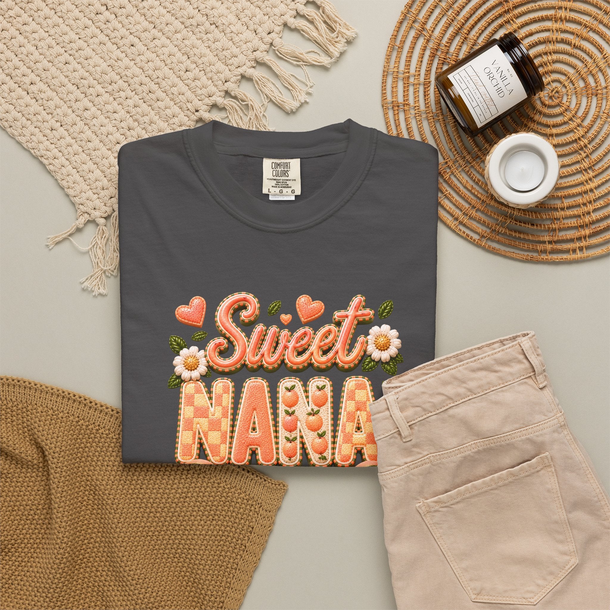 Sweet NANA Peach Tee
