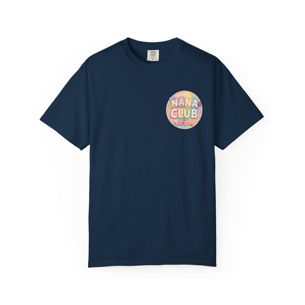 Nana Club T-Shirt — Retro Rainbow Badge Graphic