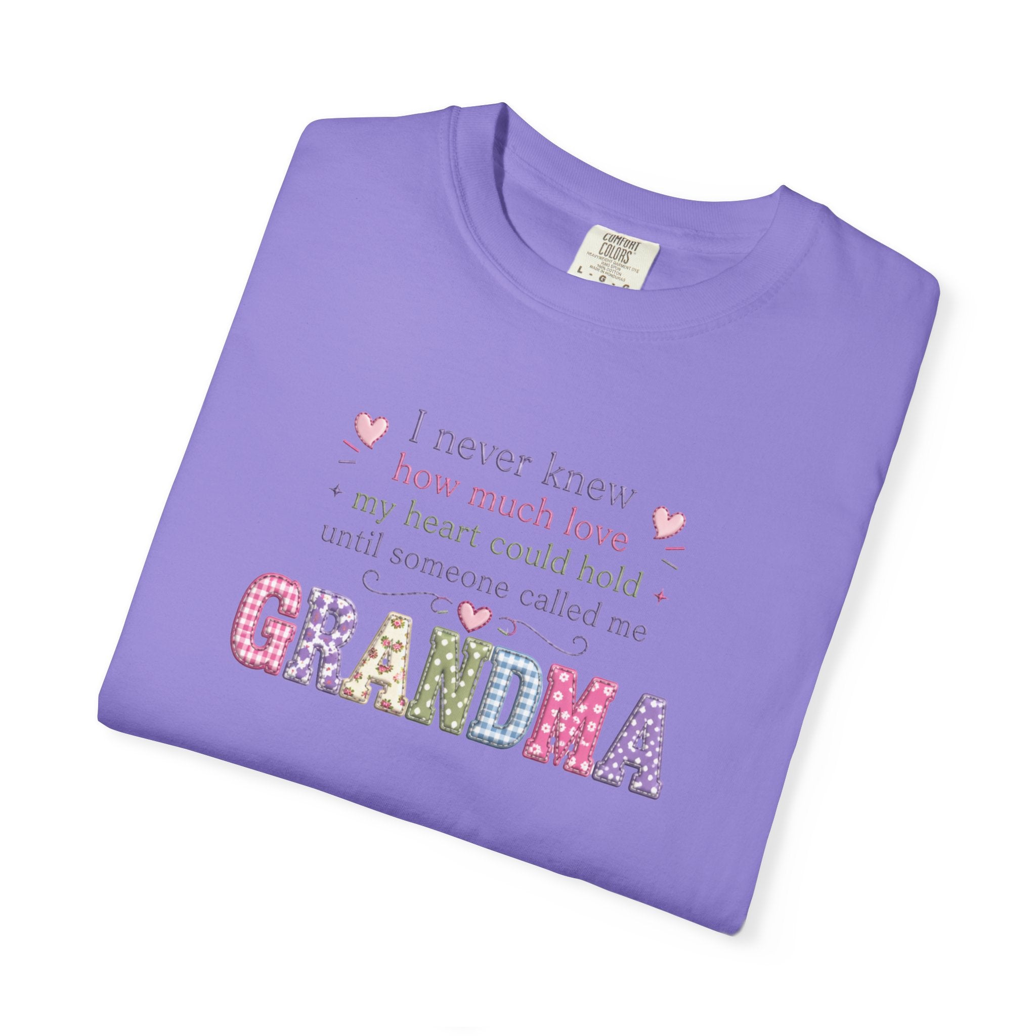 Grandma Floral Lettering T‑Shirt – "I Never Knew How Much Love" Mother's Day Gift
