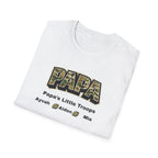 Papa Camo T-Shirt — “Papa’s Little Troops” Personalized Kids Names Tee