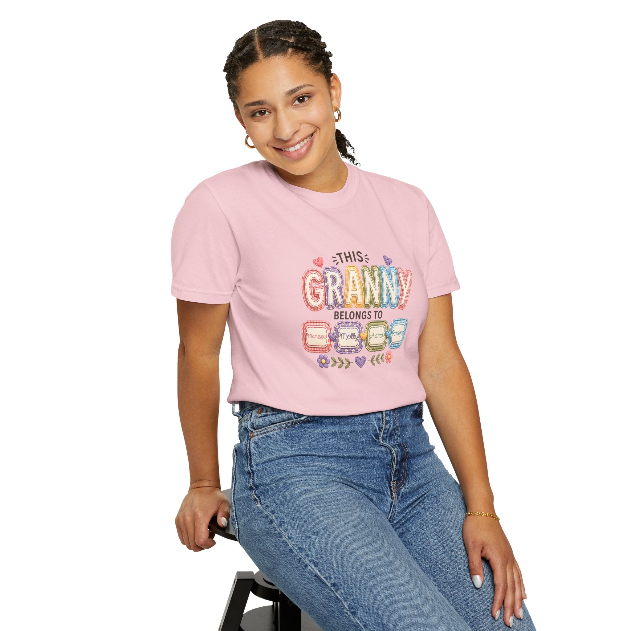 Granny Belongs To Grandkids T-Shirt — Cute Floral Grandma Gift