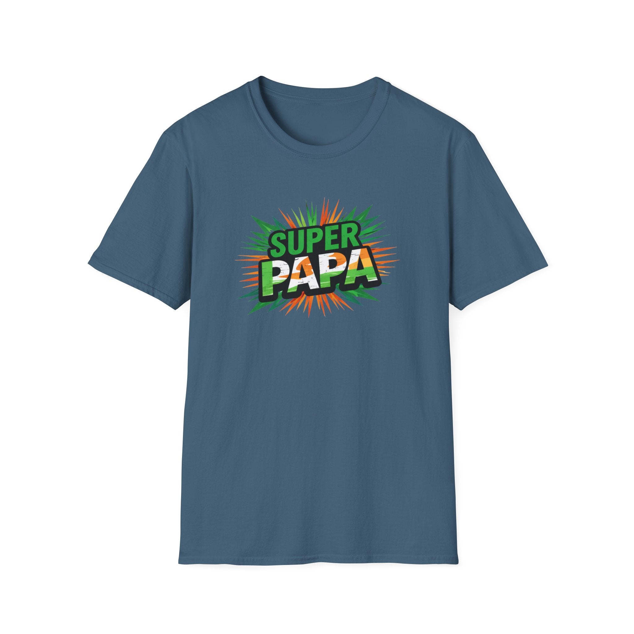 Super Papa Ireland Flag/Irish themed T-Shirt – Comic-Style Father’s Day Tee