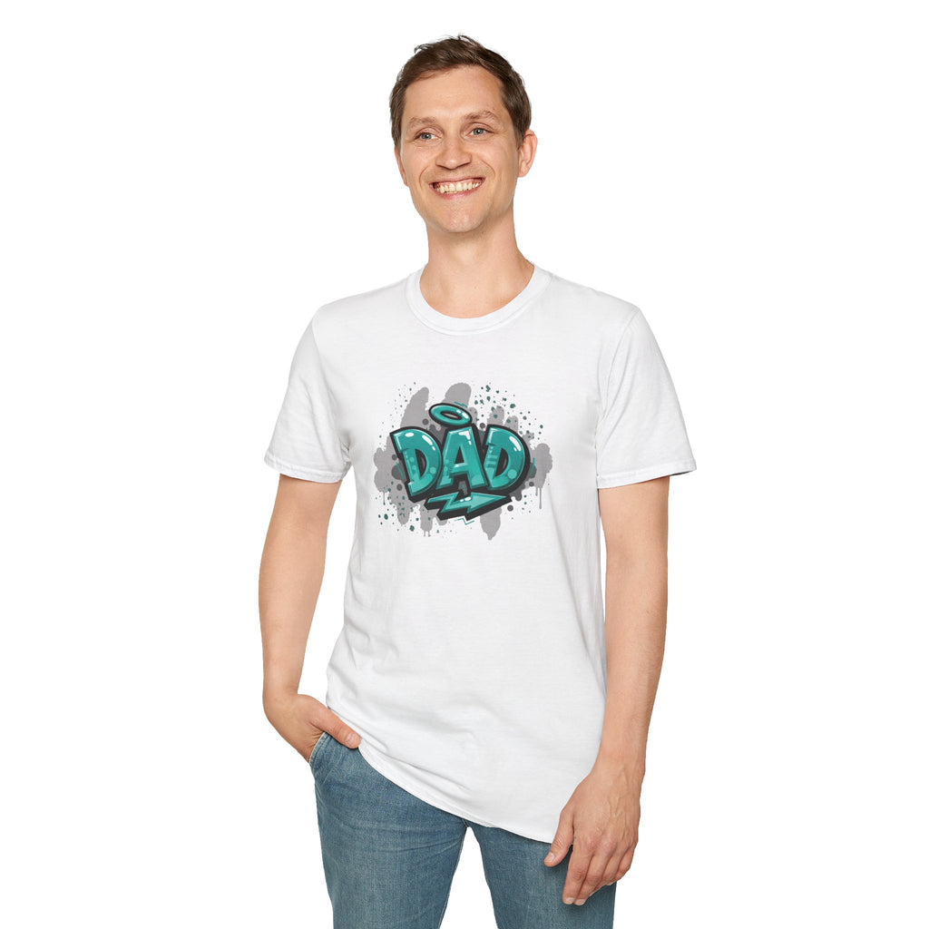 Graffiti 'DAD' Teal T-Shirt