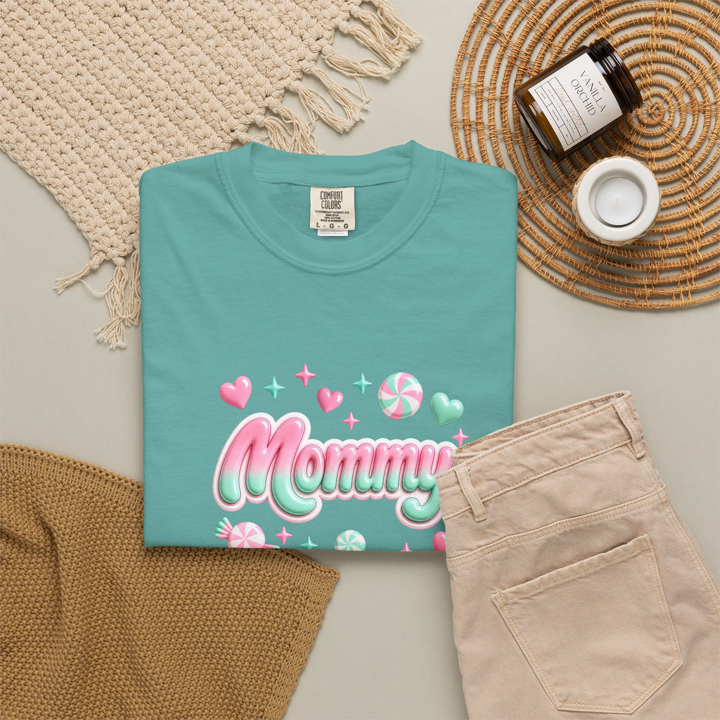 Mommy Pastel Candy Script T-Shirt