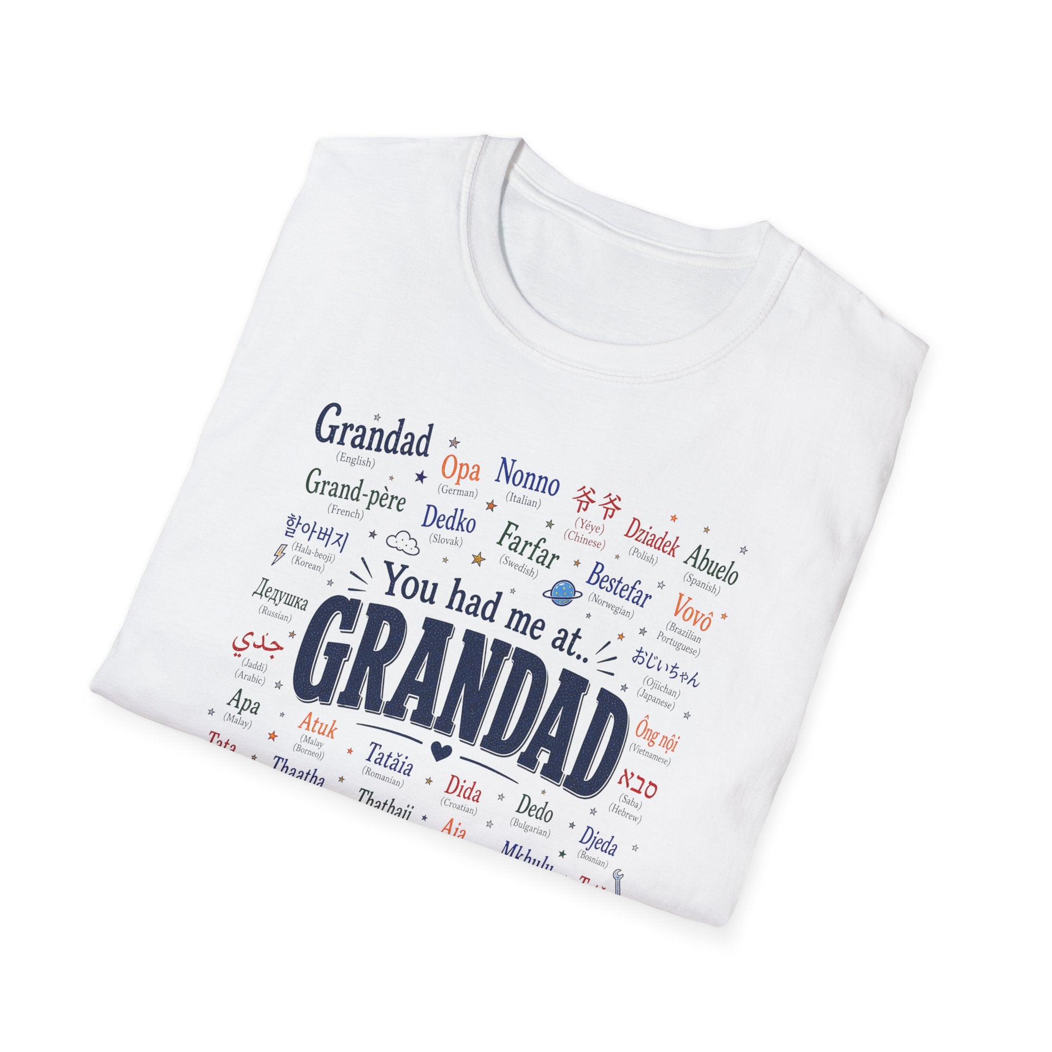 Grandad Word Cloud T-Shirt — "You had me at... GRANDAD" Father’s Day Gift