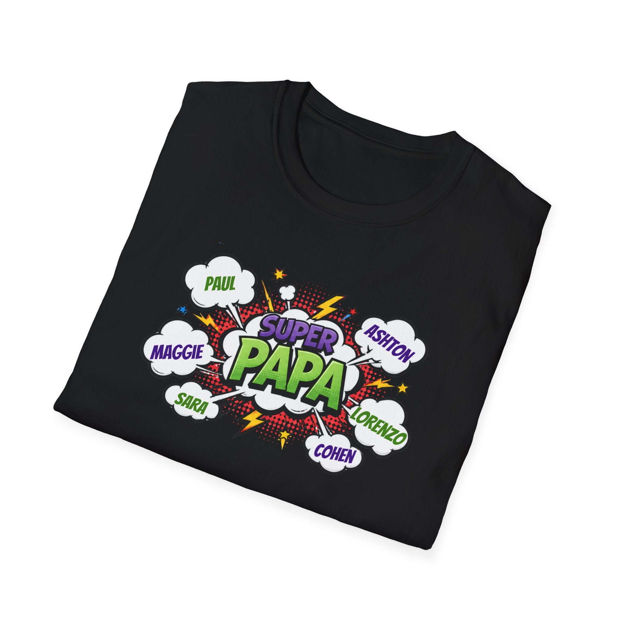 Super Papa Comic T-Shirt — Funny Father’s Day Gift
