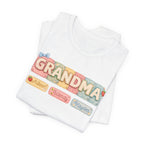 Grandma Floral Retro Tee — "Grandma" Names Design (Aileen • Wendy • Peyton)