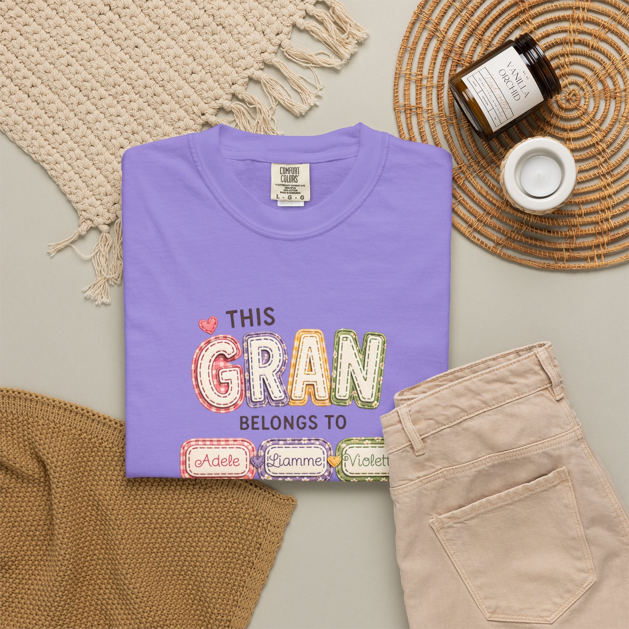 Gran Belongs To T-Shirt — Personalized "This Gran Belongs To" Family Names Tee