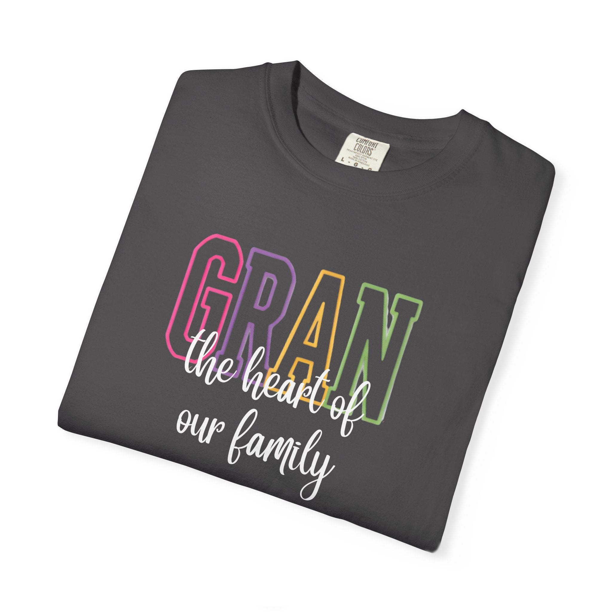 Gran The Heart of Our Family T-Shirt — Grandma Gift, Mother's Day, Family Life Tee
