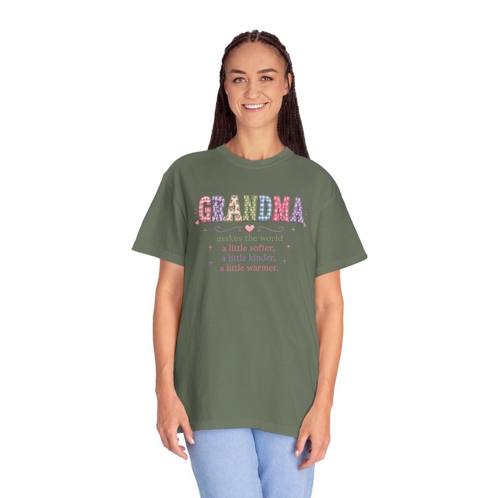 Grandma Floral T-Shirt — "Grandma makes the world a little softer, kinder, warmer"