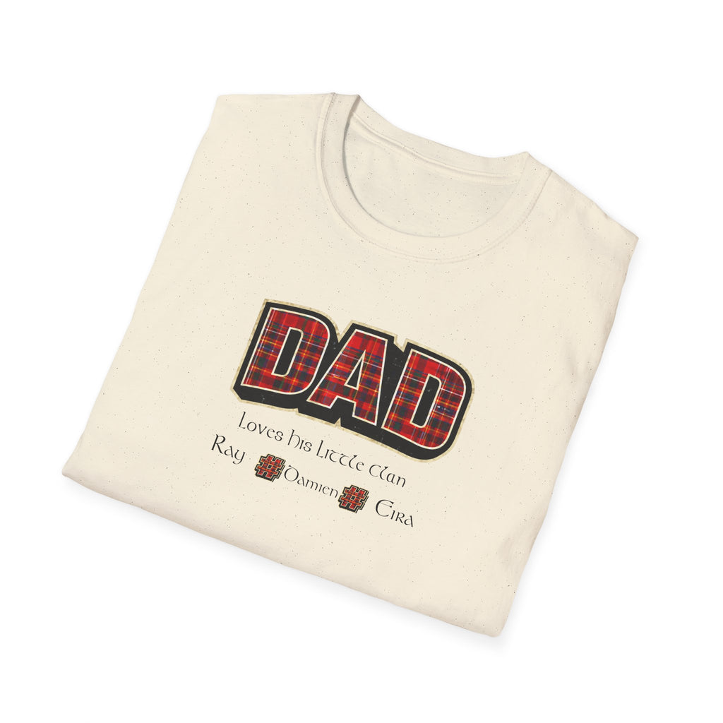 Dad Plaid Design T-Shirt – Rustic Father’s Day Gift