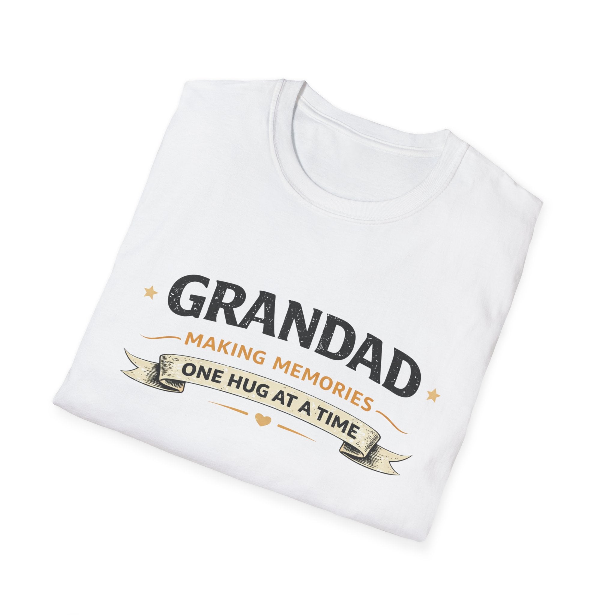 Grandad T-Shirt - "Making Memories One Hug at a Time" Grandpa Gift Tee