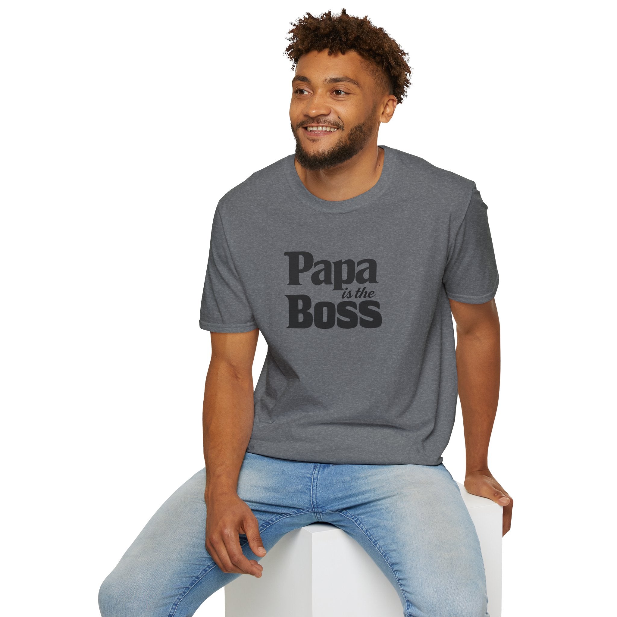 T-Shirt — "Papa is the Boss" Funny Father's Day Tee