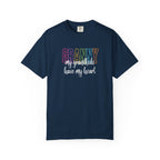 Grandma T-Shirt - "Grandma my grandkids have my heart" Soft Pastel Gift for Mothers & Grandparents